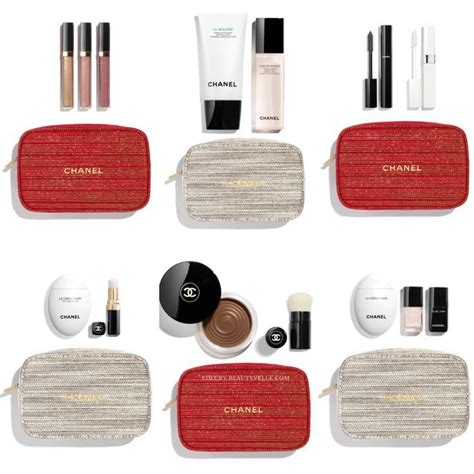 chanel holiday makeup bag|chanel tweed makeup gift set.